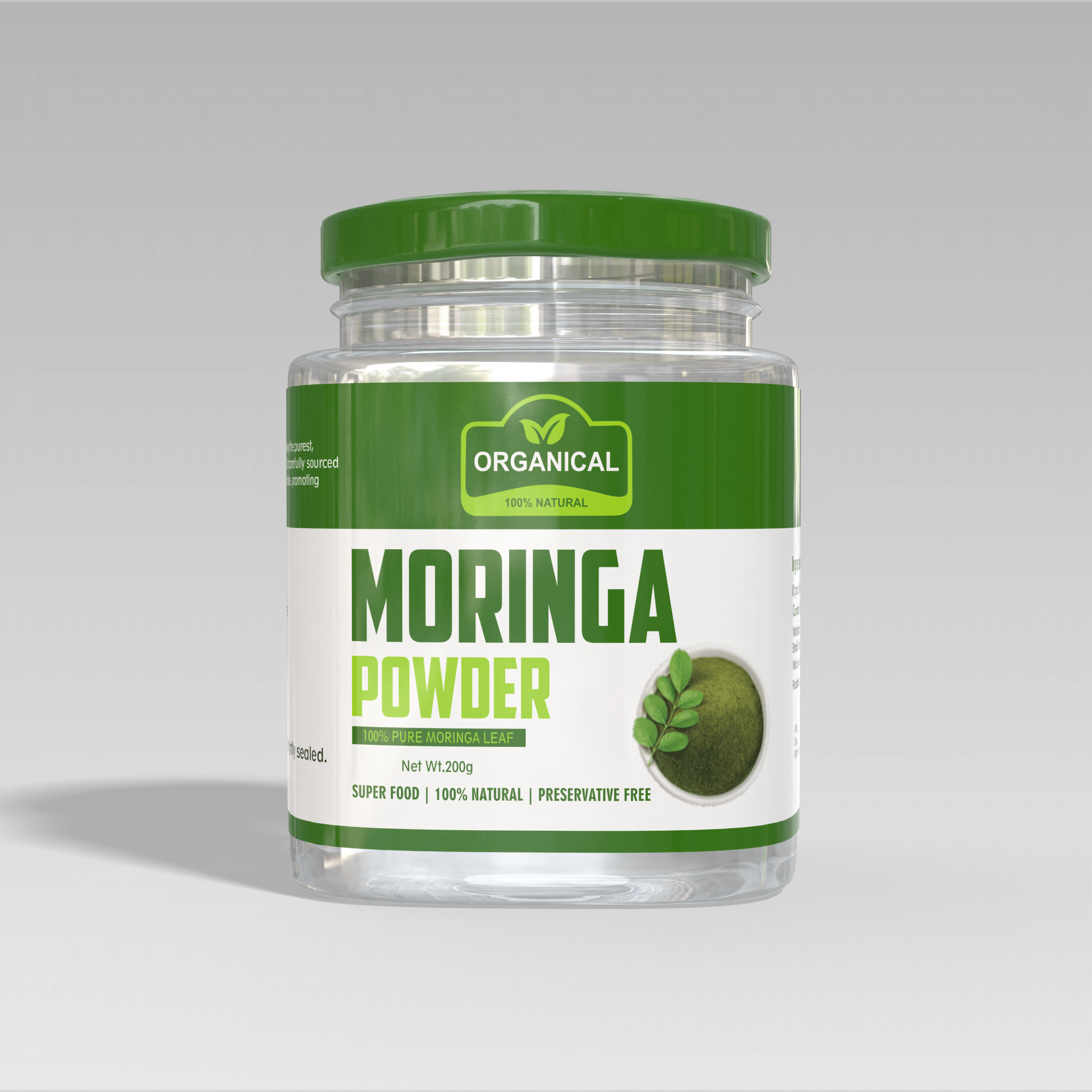Moringa Powder Capsules – Natural Energy & Wellness Boost